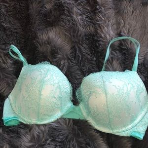VS teal lace bra